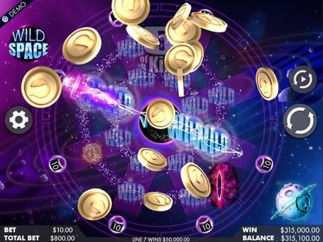 Автомат Wild Space - большой выигрыш Большой выигрыш в автомате Wild Space