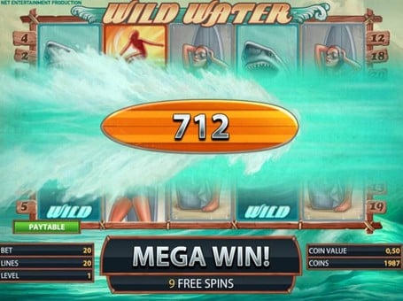 Слот Wild Water - крупный выигрыш Крупный выигрыш в слоте WIld Water