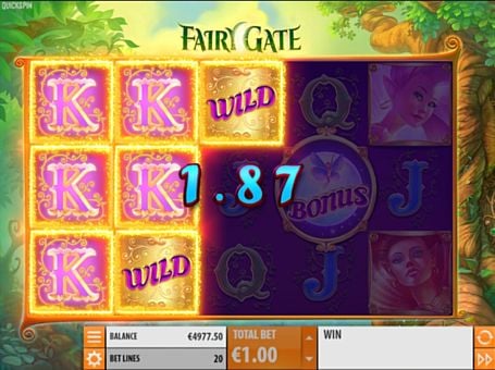 Игровой автомат Fairy Gate - призовая комбинация символов Призовая комбинация символов в игровом автомате Fairy Gate
