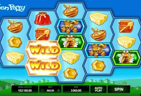 Игровой автомат Pollen Party - дикие символы Дикие символы в игровом автомате Pollen Party