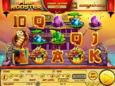 Игровой автомат Fire Rooster - символы Символы игрового автомата Fire Rooster