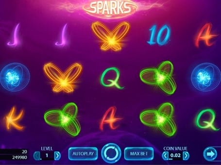 Игровой автомат Sparks - символы Символы в игровом автомате Sparks