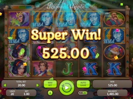 Слот Poisoned Apple - крупный выигрыш Крупный выигрыш в слоте Poisoned Apple