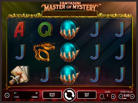 Игровой автомат Fantasini: Master of Myster - символы Символы игрового автомата Fantasini: Master of Myster