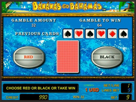 Риск игра в Bananas go Bahamas