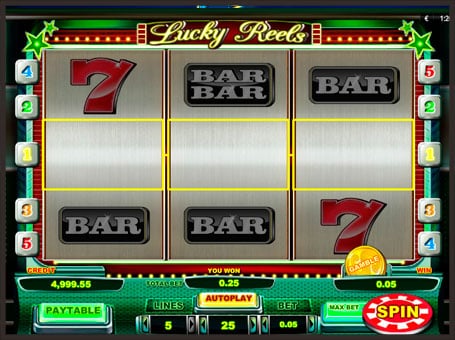 Барабаны в игровом онлайн аппарате Lucky Reels