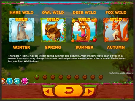Игровой онлайн автомат Seasons - дикие символы Дикие символы игрового онлайн автомата Seasons