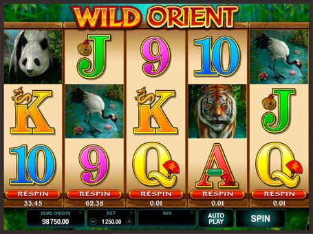 Комбинация символов в слоте Wild Orient